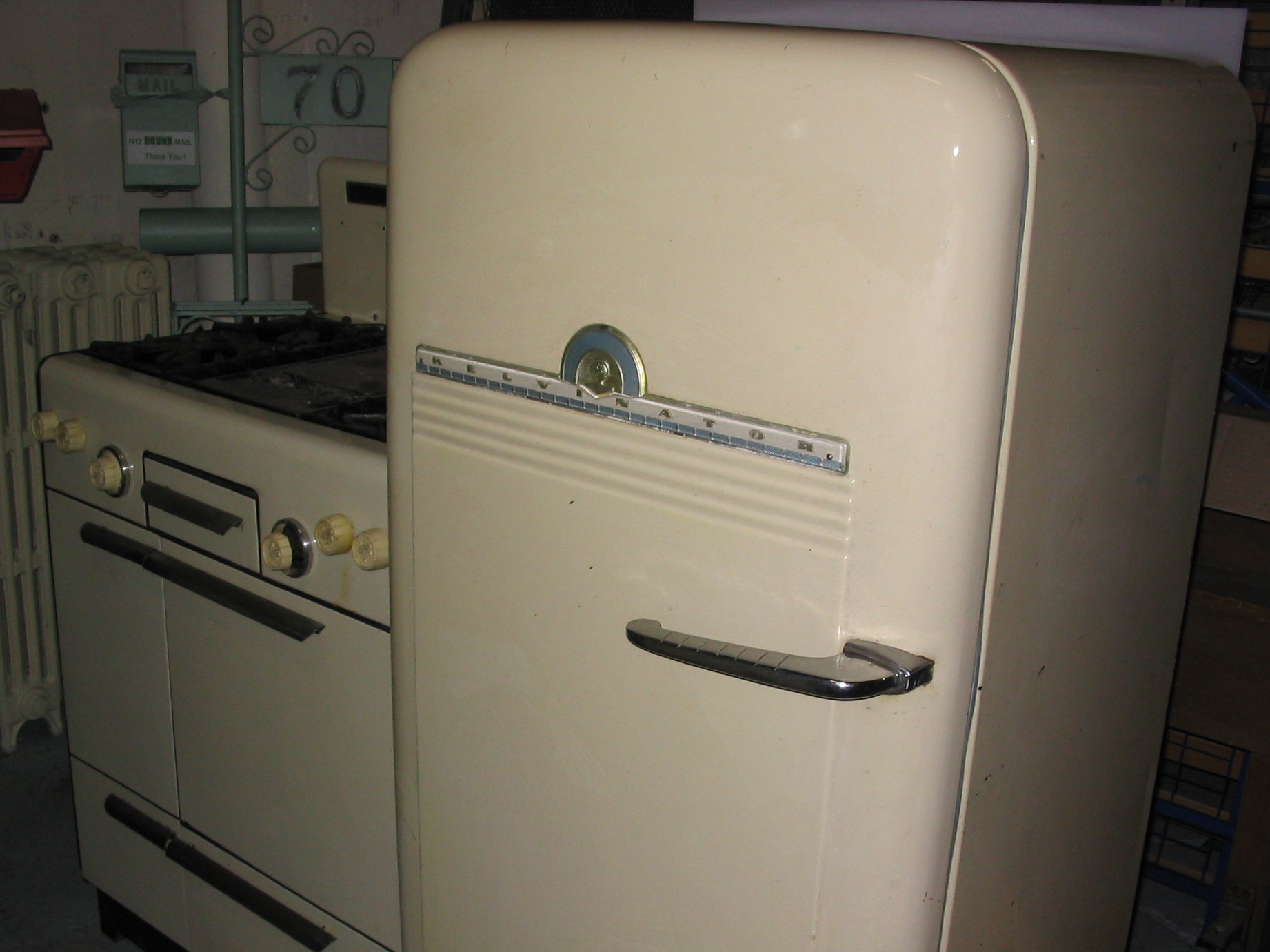 FRIDGE, Kelvinator Vintage Cream 1950s